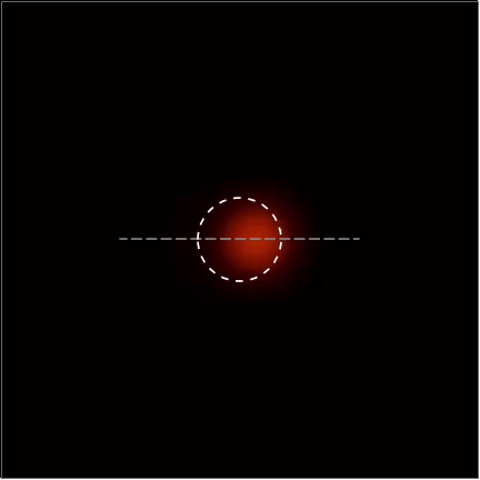 Wave optical imaging of an electric dipole orbiting a black hole.