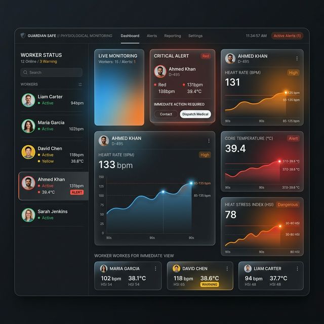 Mockup do Dashboard de Monitorização