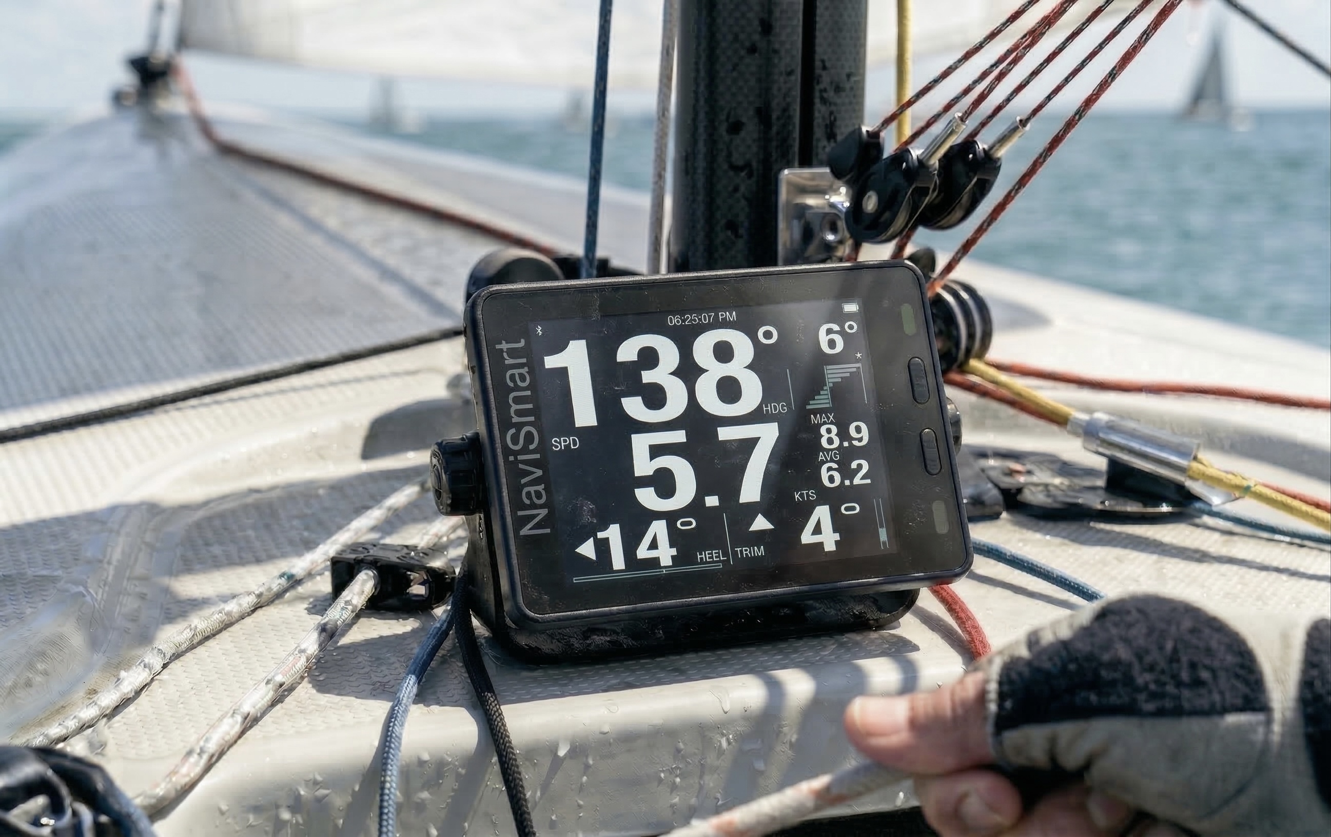 Athlete onboard display screen